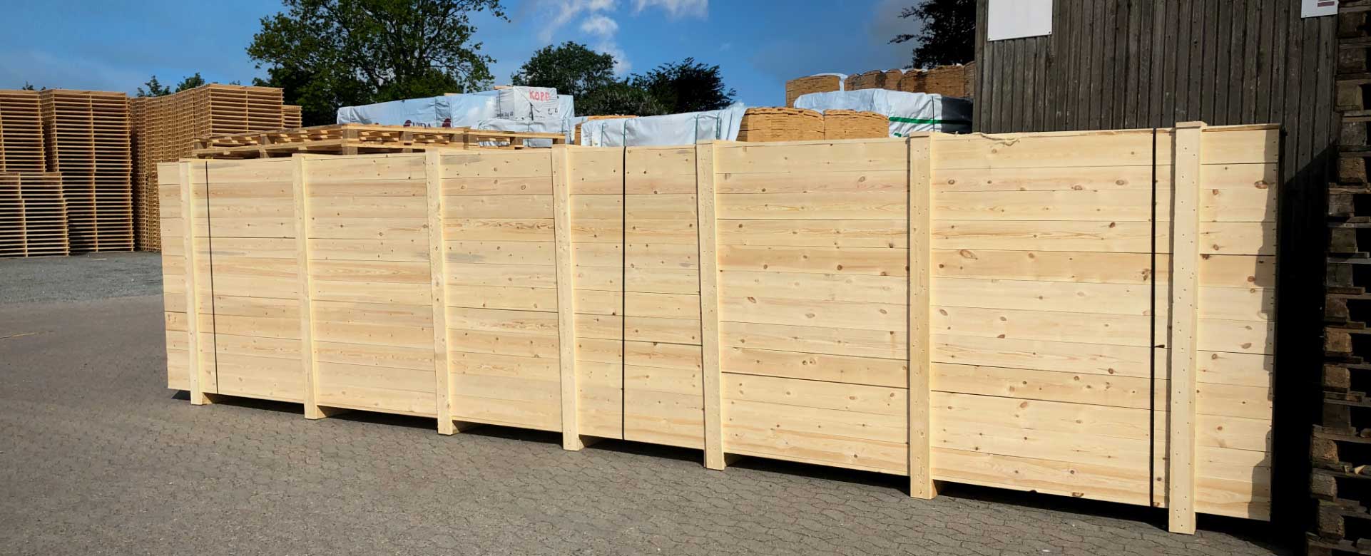 transportkasser i træ til eksport