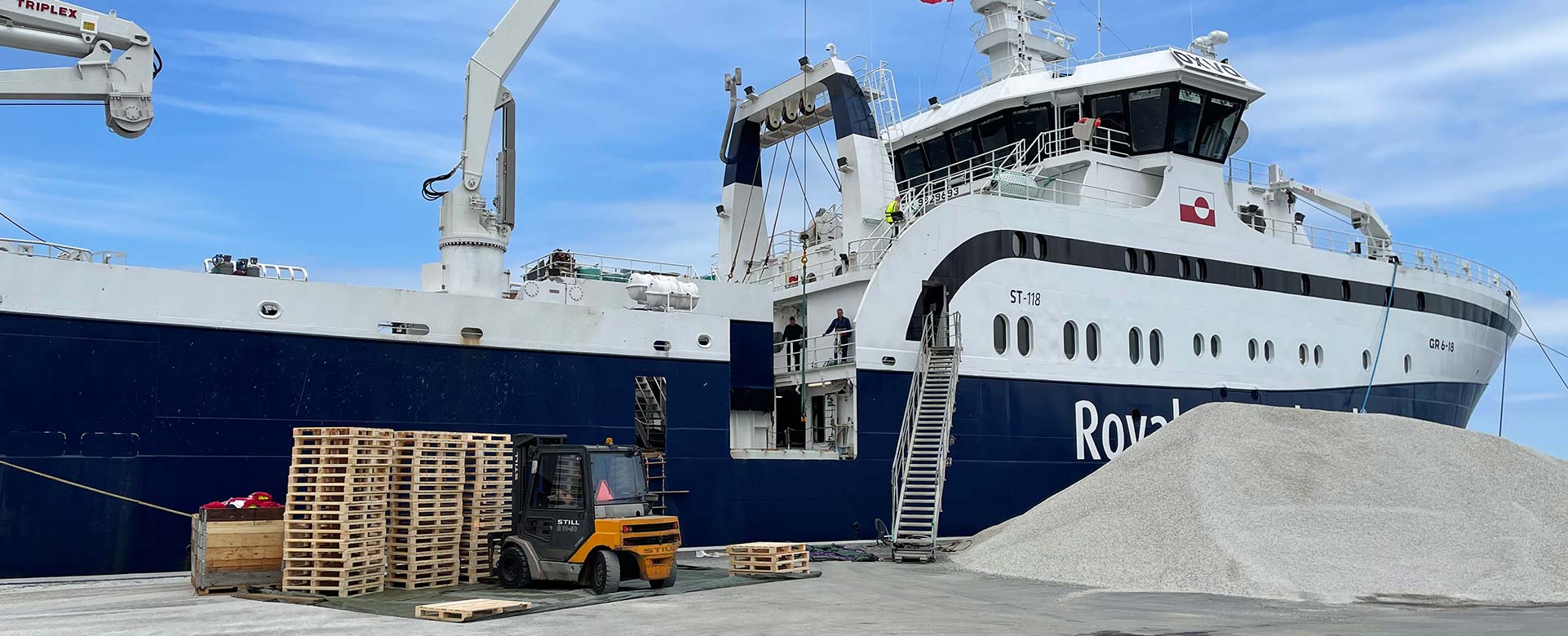 Royal Greenland varmebehandlede transportpaller